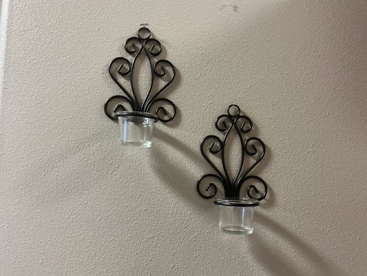 Set of 2 Small Wall Sconces