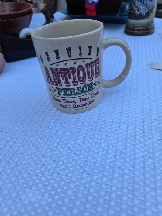Antique person mug