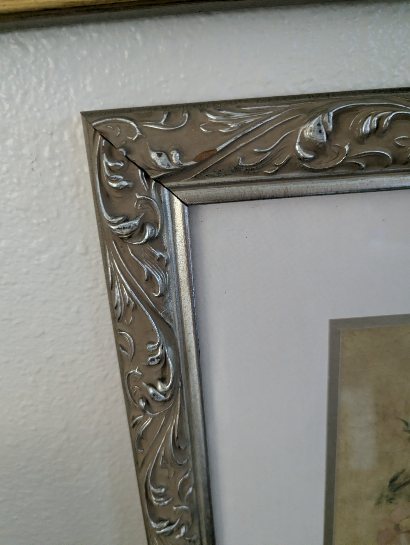 Vtg. Ornate Framed Print by: Cheri Blum