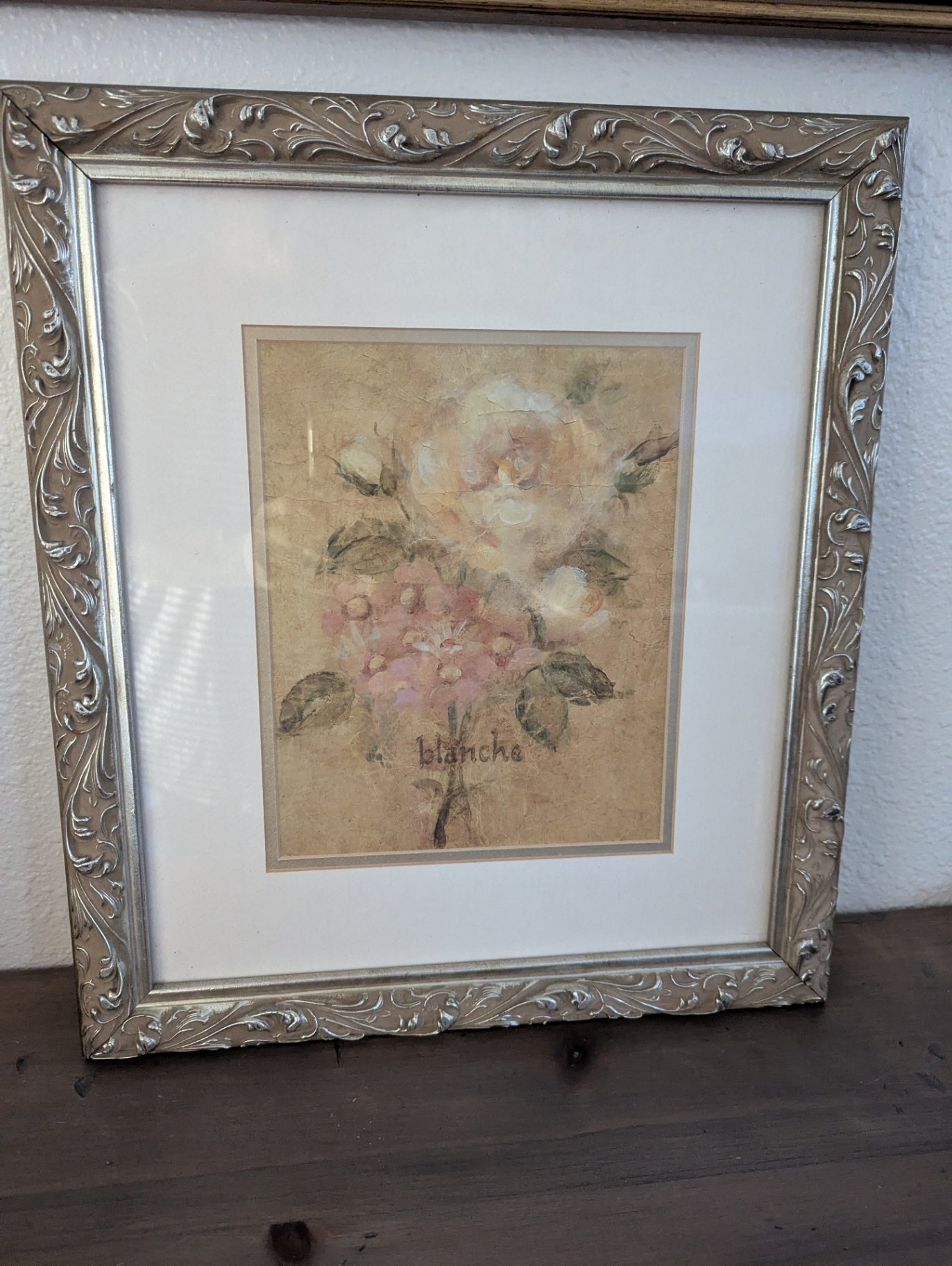 Vtg. Ornate Framed Print by: Cheri Blum