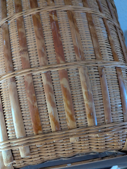 Vtg. Woven Large Basket 