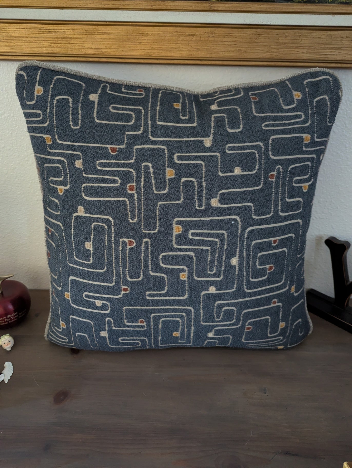 Accent Pillow with Geometric Design