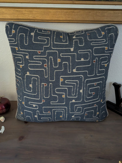 Accent Pillow with Geometric Design