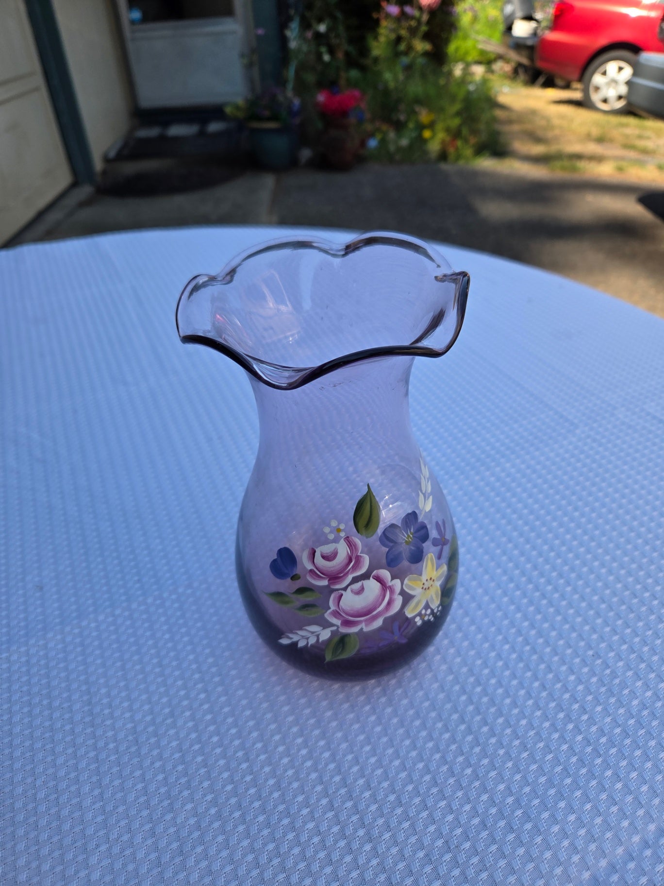FENTON AMETHYST VASE