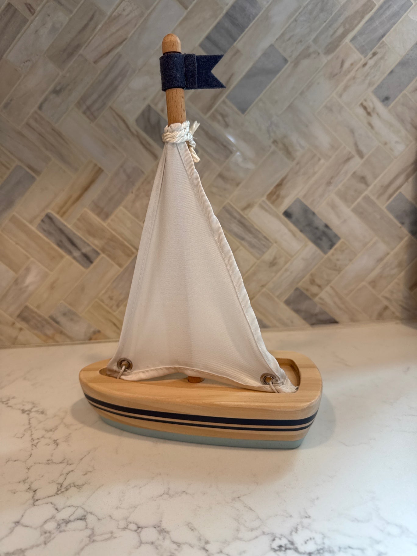 Wooden Sailboat 