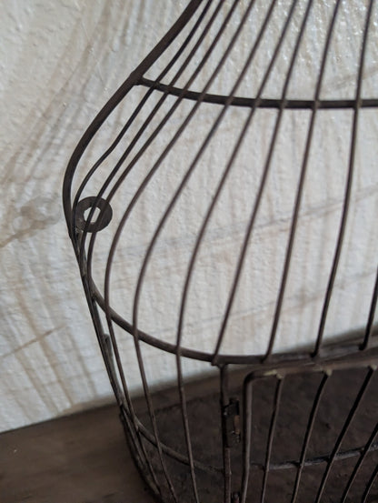 Metal "Bird Cage" Wall Mount Decor