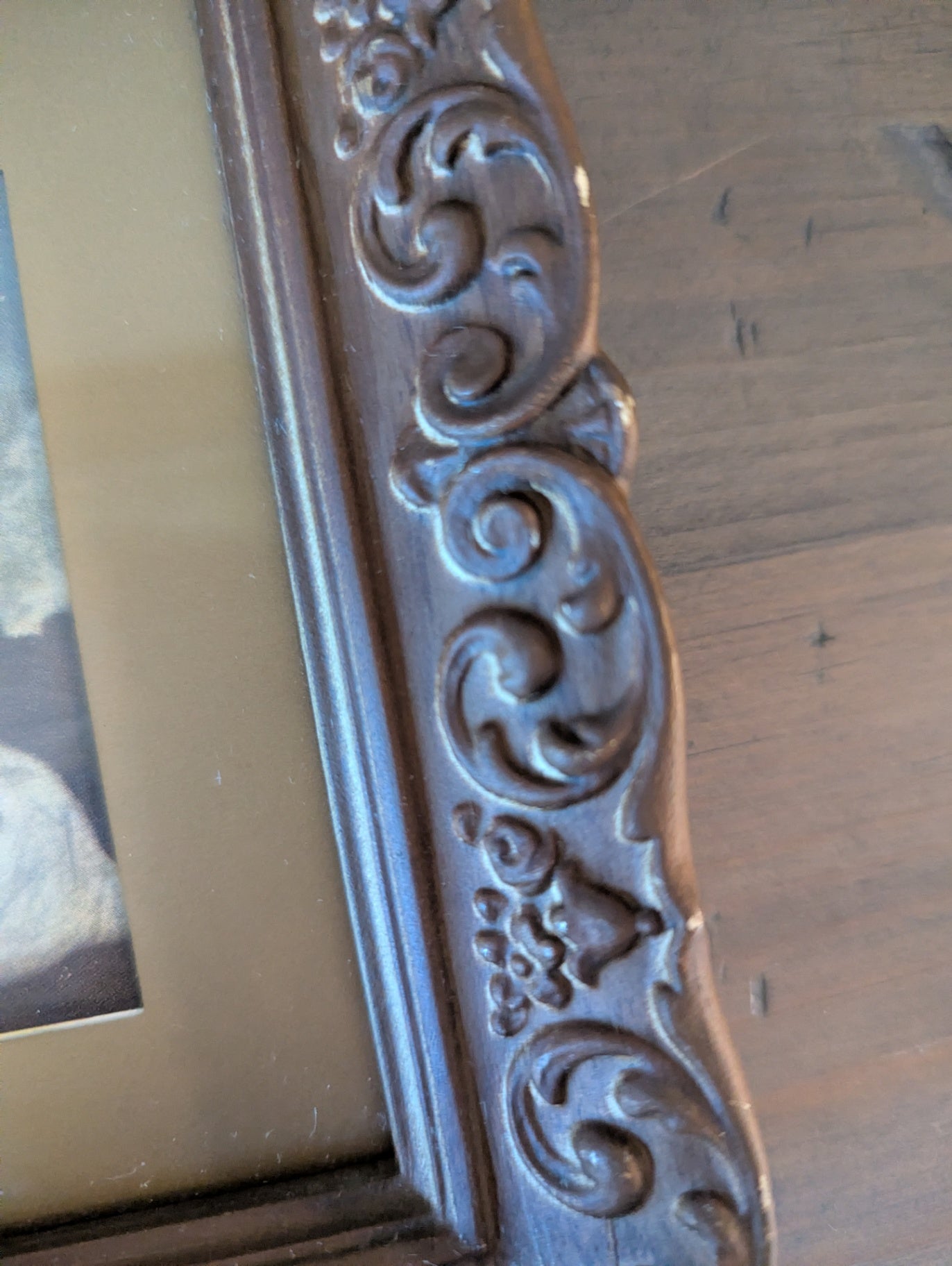 1960's Age of Innocence Print with Ornate Resin Frame