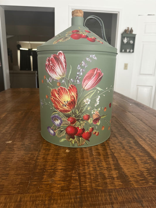 Large decorative metal jug
