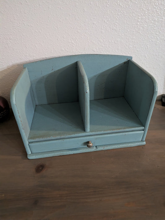 Vtg. Farmhouse-Style Wooden Organizer
