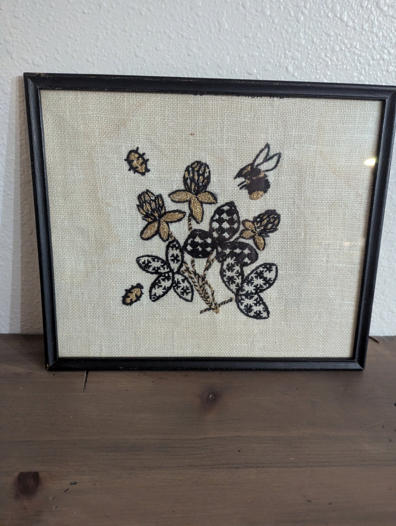 1968 Erica Wilson Embroidery "Bees & Ladybugs"
