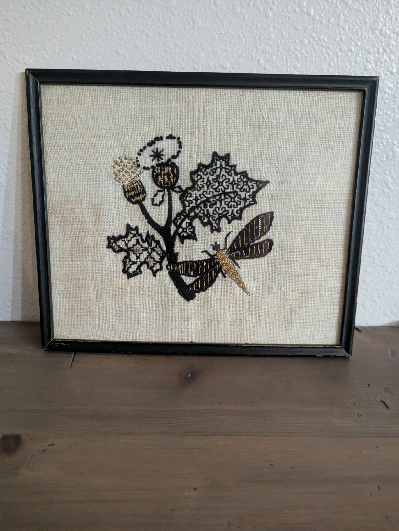 1968 Erica Wilson Embroidery "Dragonfly"
