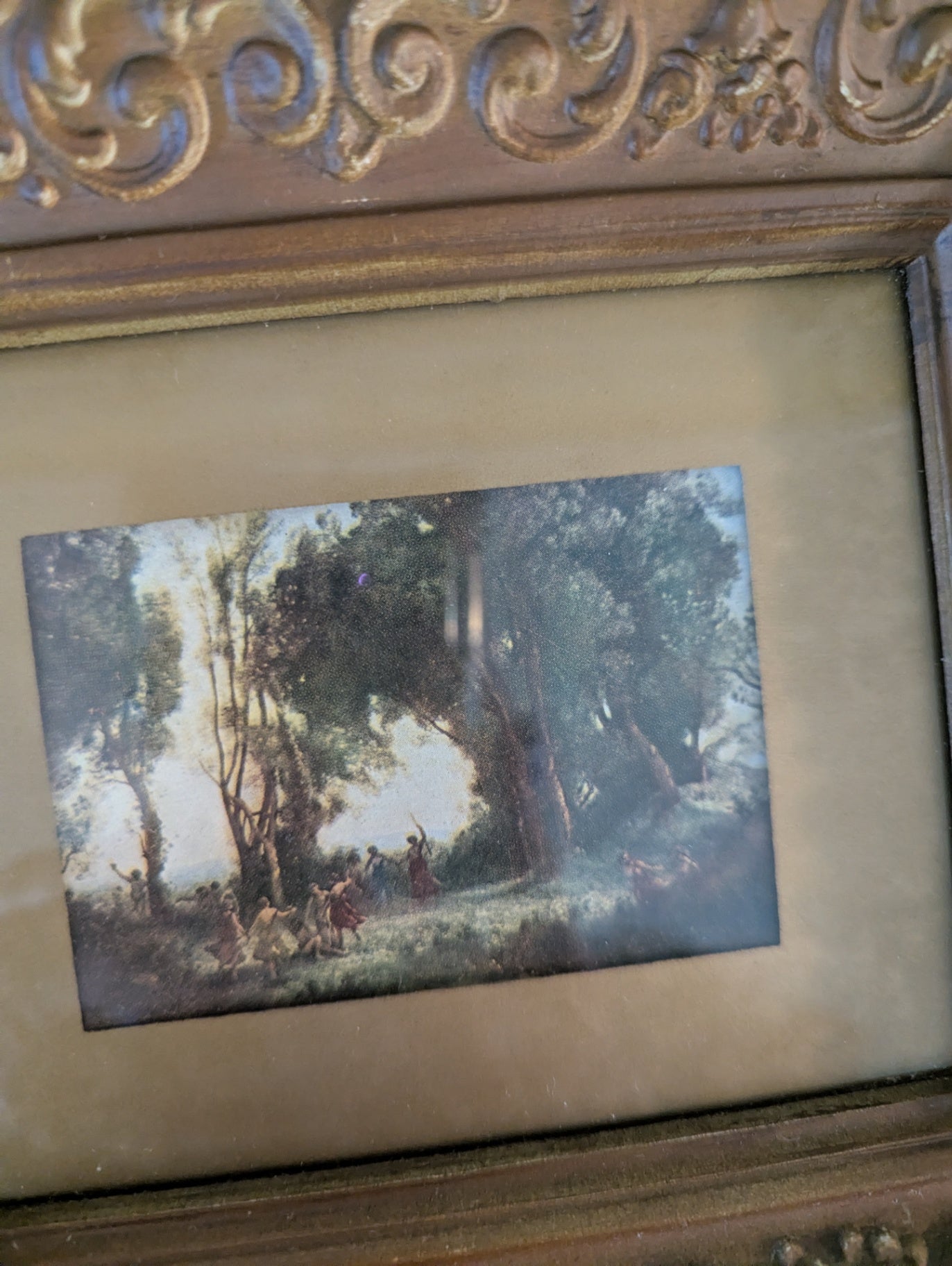 1960's Dance of the Nymphs in Ornate Resin Frame