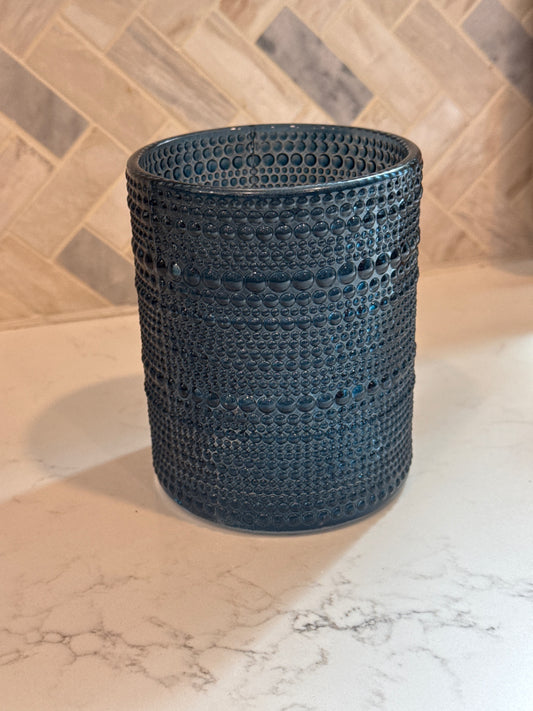 Blue Hobnail Vase