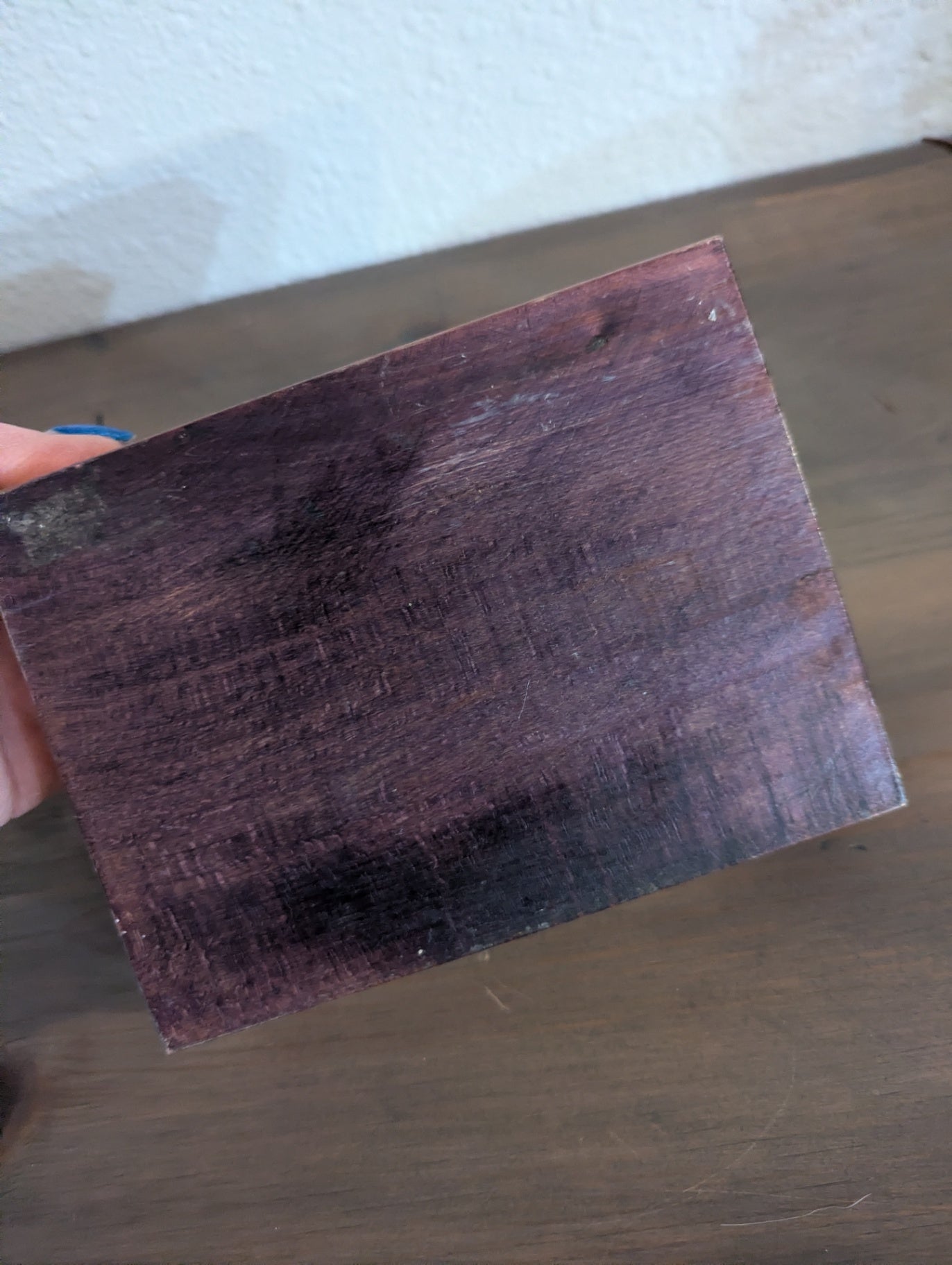 Vtg. Etched Wooden Box for Jewelry or Trinkets