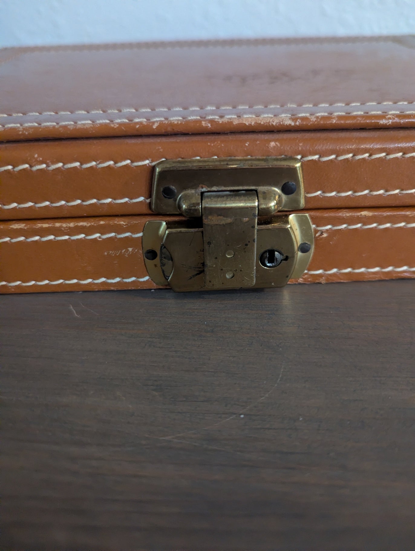 Vtg. leather Men's Jewelry Box