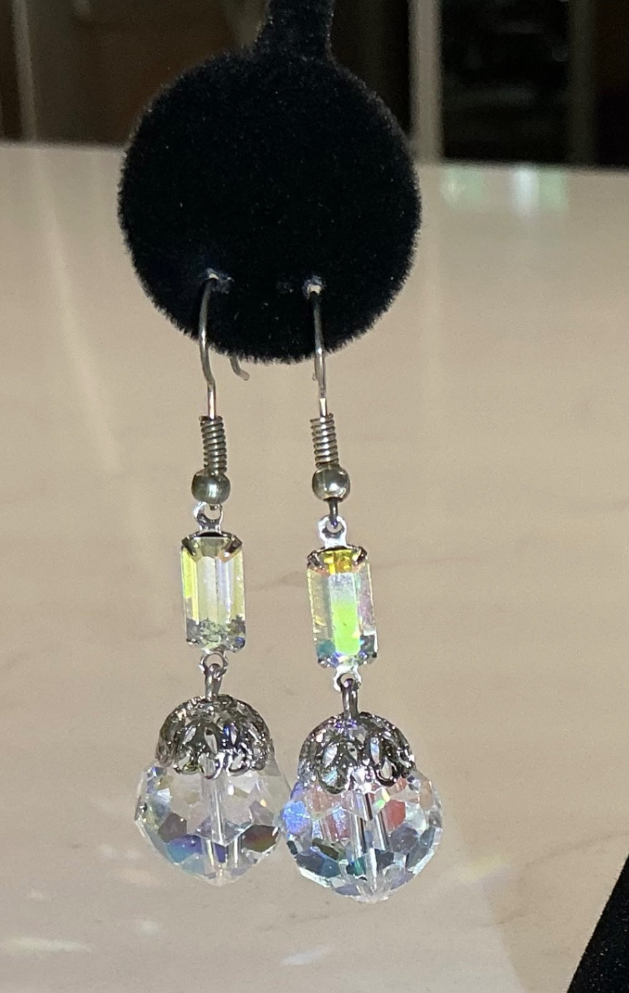 VTG. 70’s Crystal Earrings