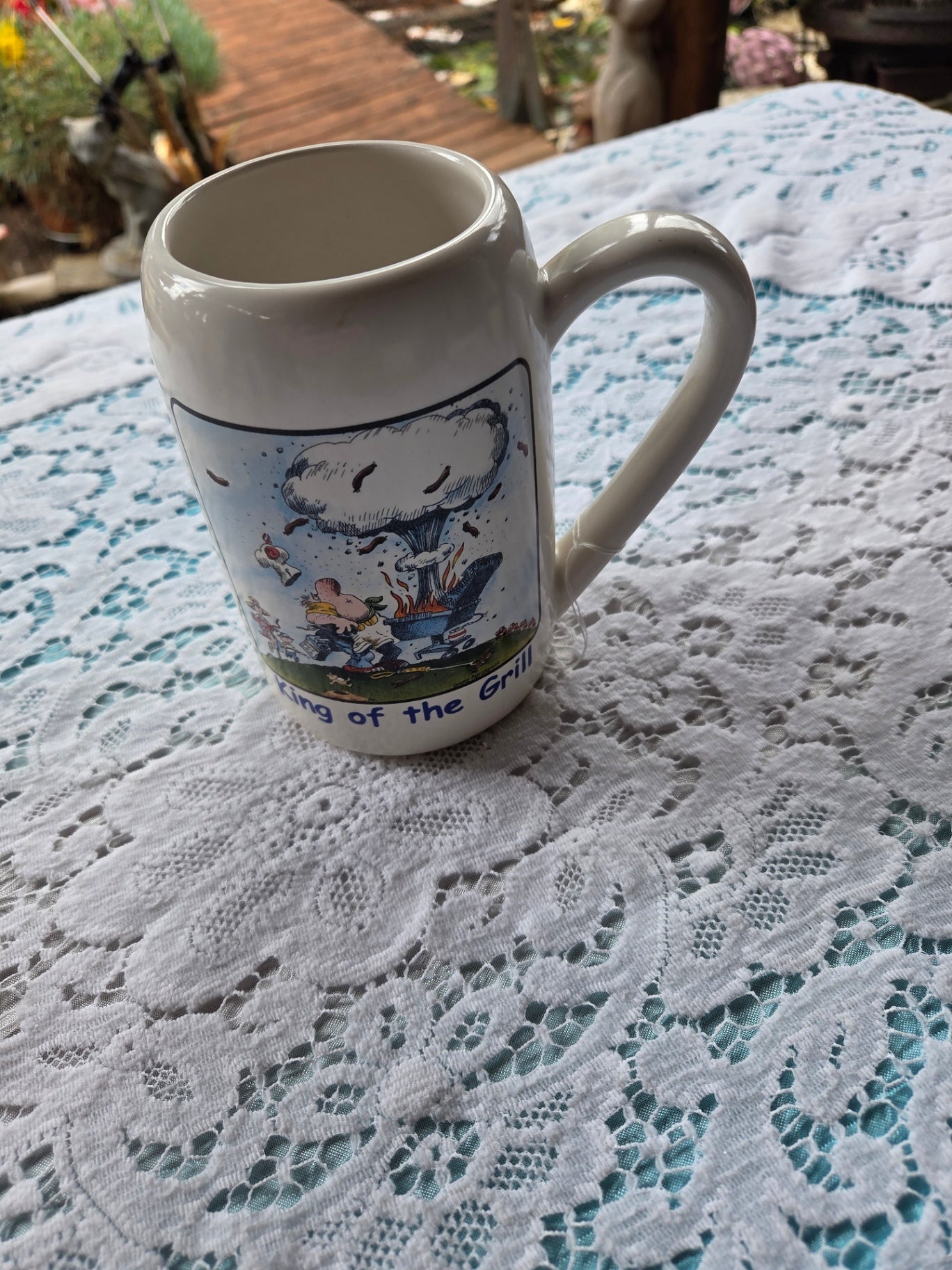 King of the grill mug