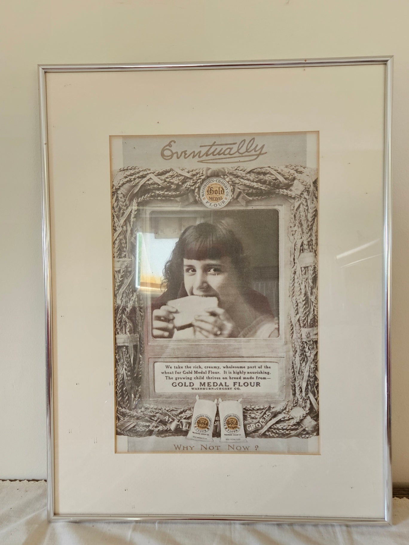Framed vint magazine ad