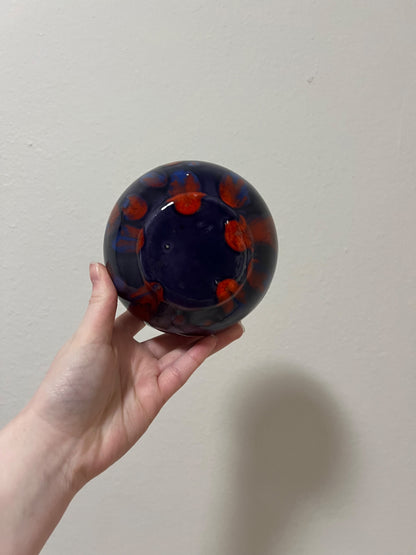 Purple and Red Dripglaze Planter