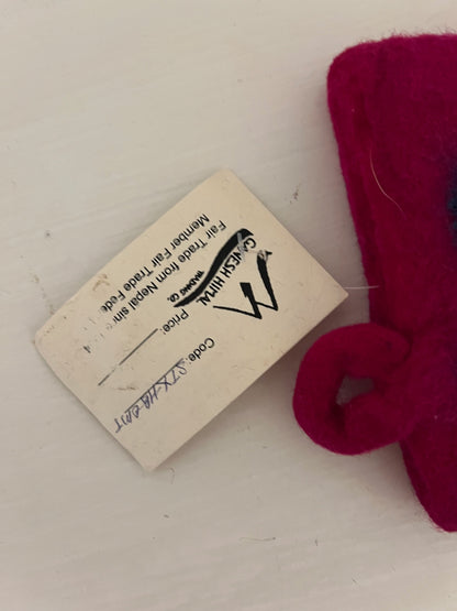 Vintage Wool Hotpad with Stars