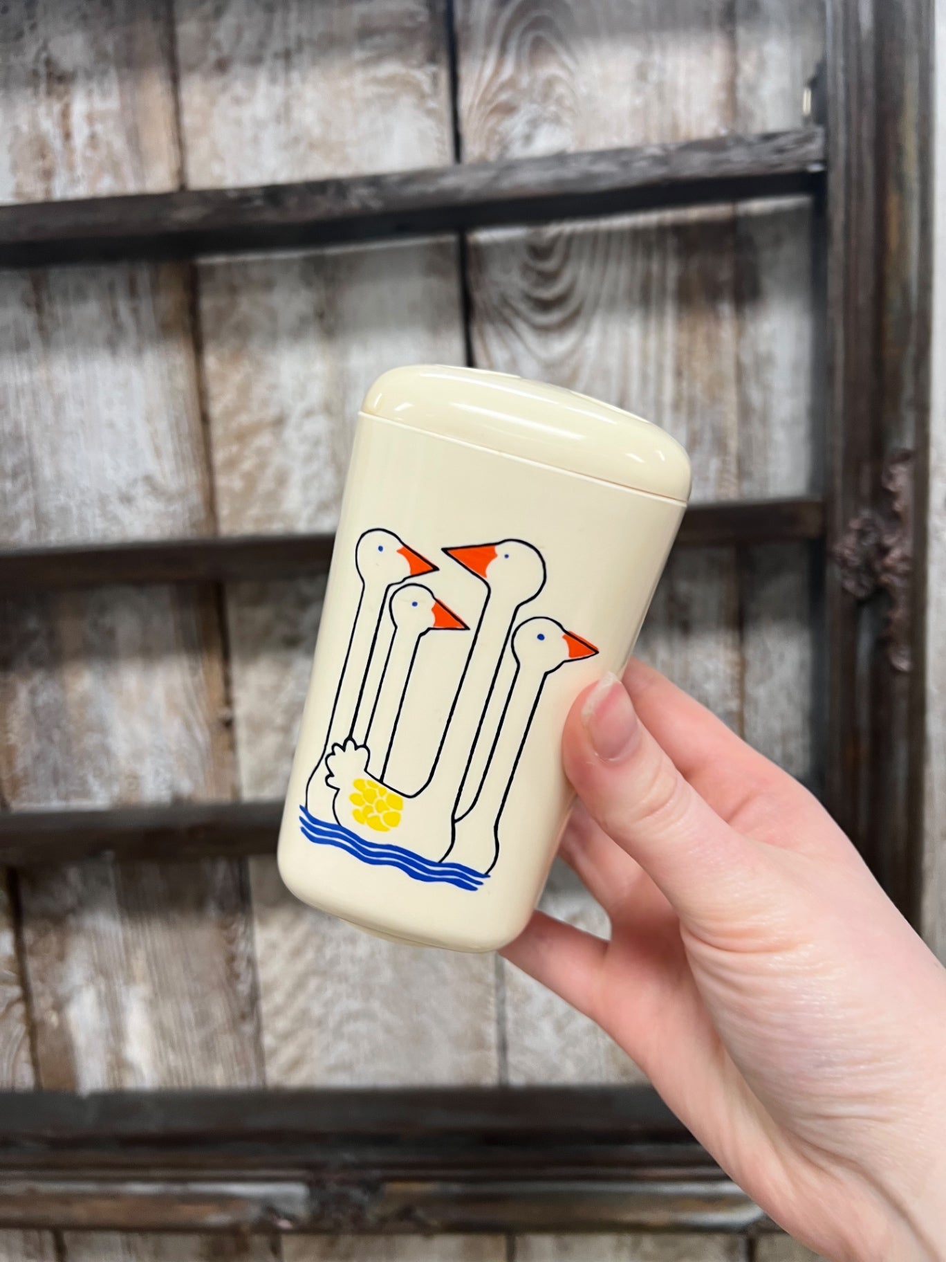 Vintage Toothbrush Holder and Cup Set