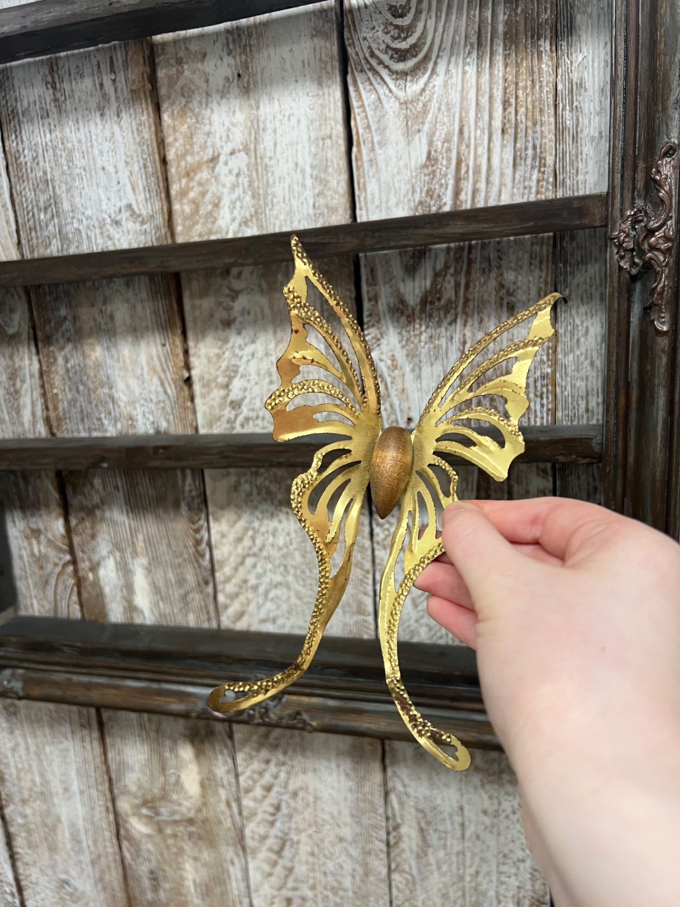 Set of 3 Vintage Homco Metal Butterfly Wall Hangers