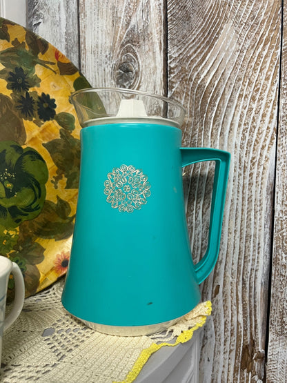 Vintage David Douglas MCM Teal Pitcher
