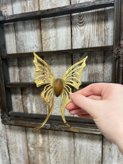 Set of 3 Vintage Homco Metal Butterfly Wall Hangers