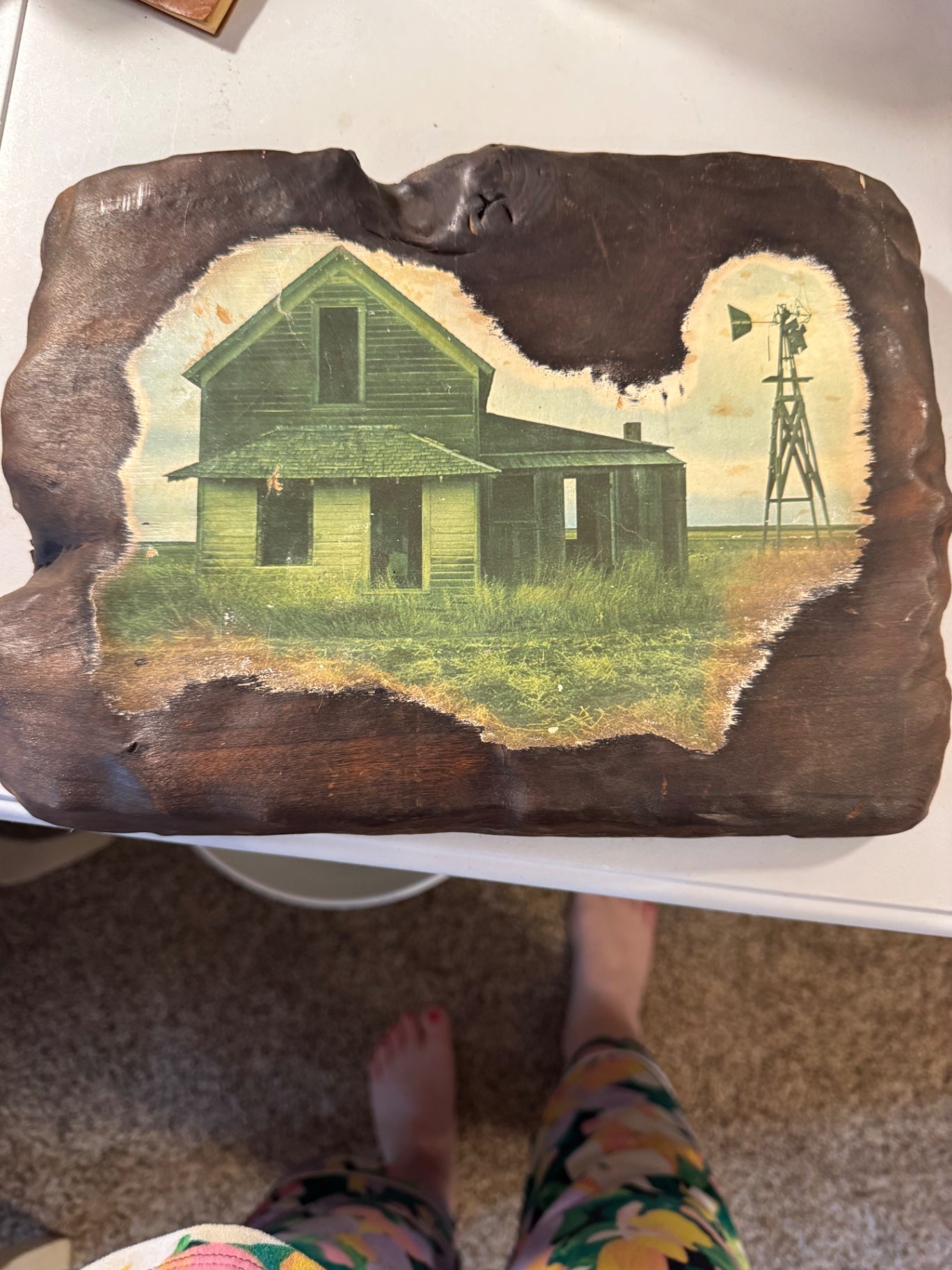 Old house on old wood