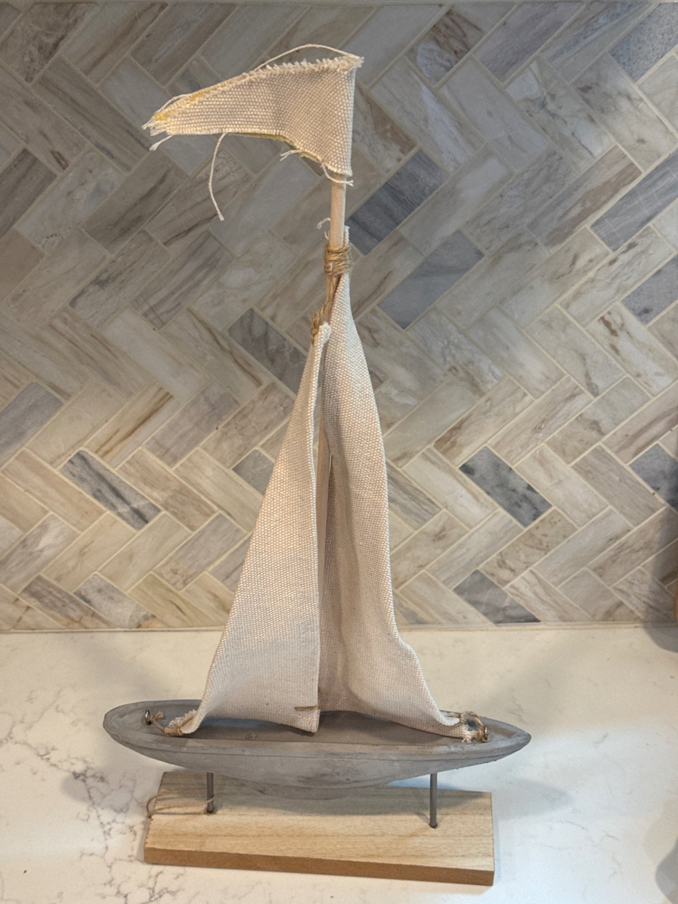 Sailboat Concrete/Wood