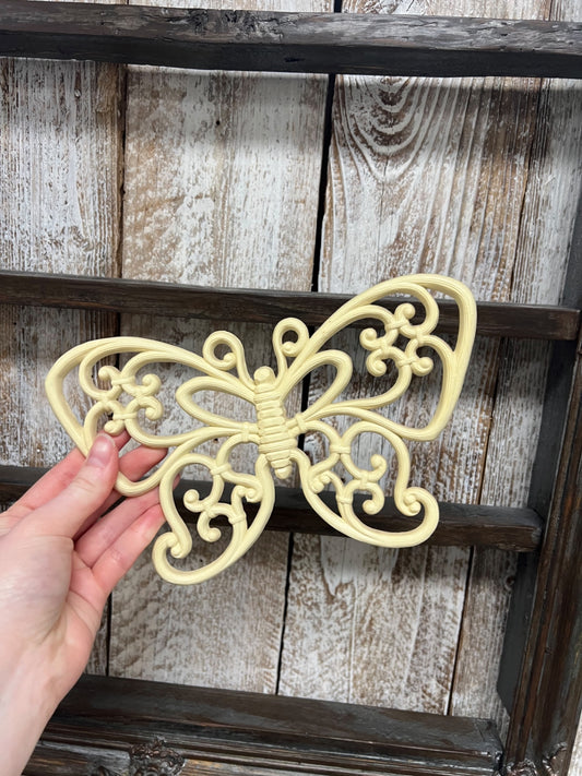 Vintage Homco Syroco Butterfly Wall Hanger