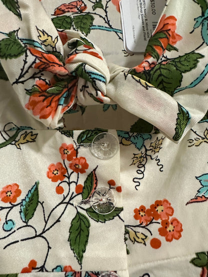 1960's Cream Floral Micro Mini Dress