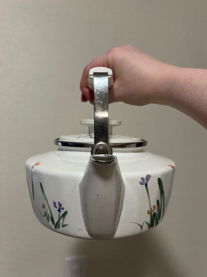 Vintage Mikasa Floral Painted Kettle