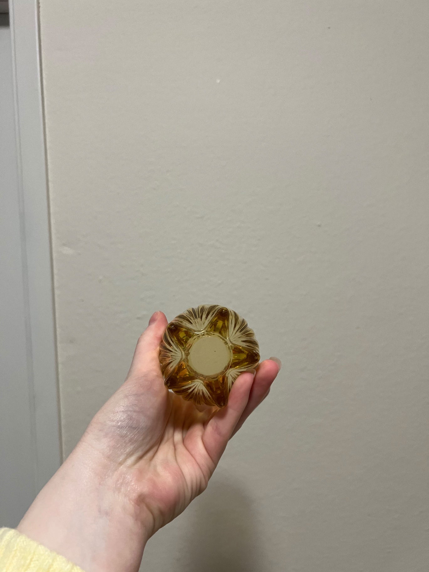 Set of 7 Vintage Federal Glass Amber Glasses