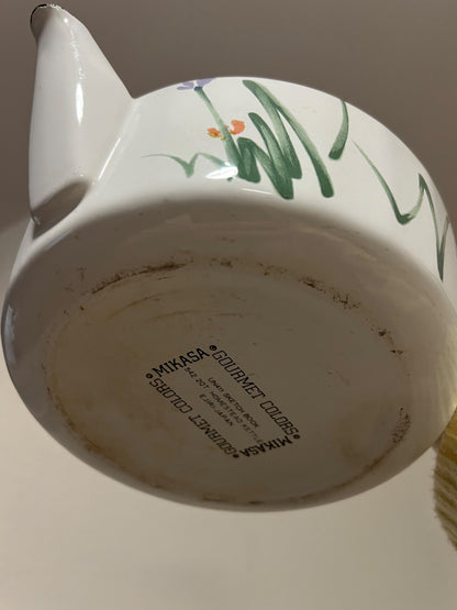 Vintage Mikasa Floral Painted Kettle