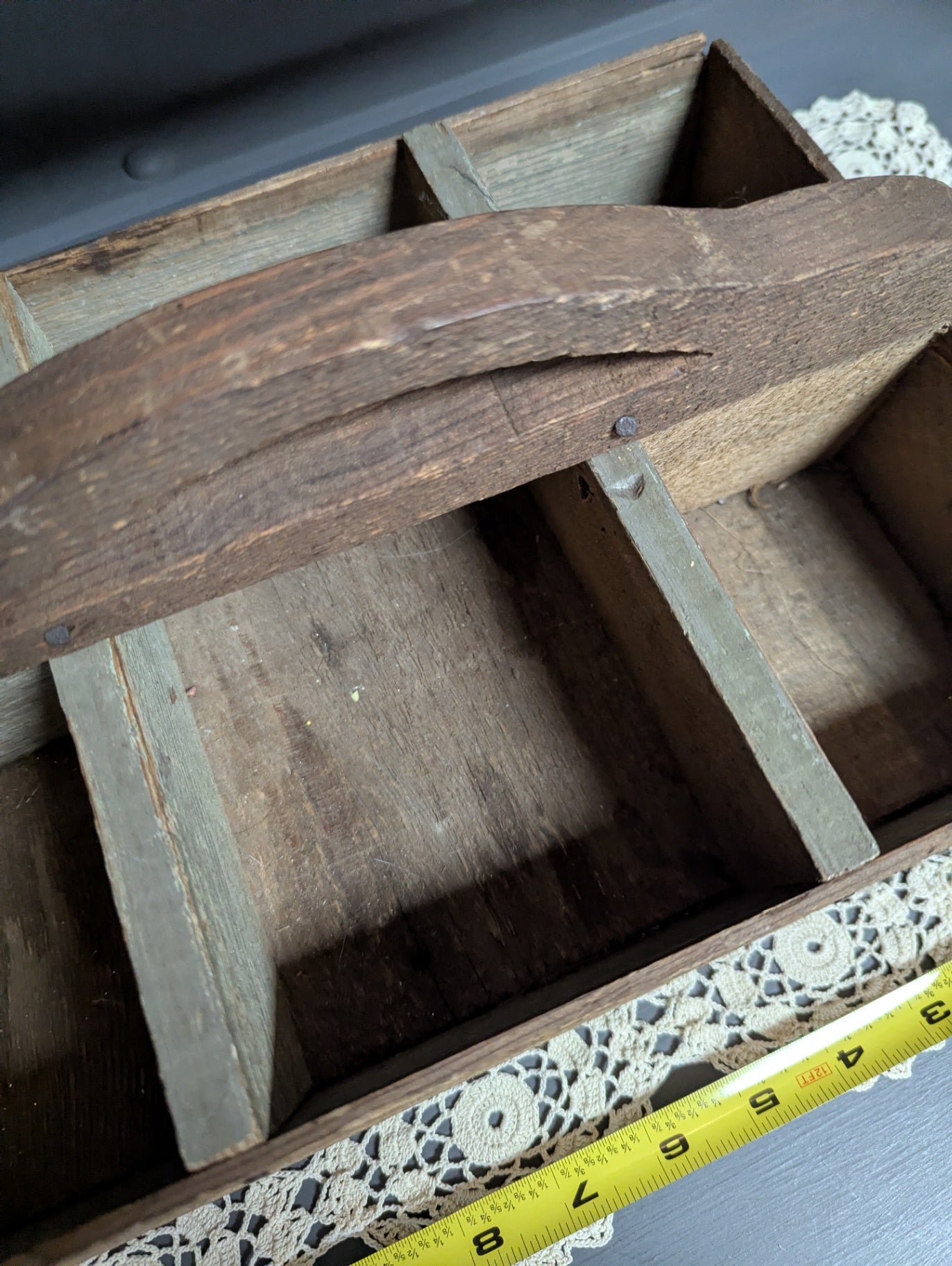 Primitive Wooden Tool Caddy
