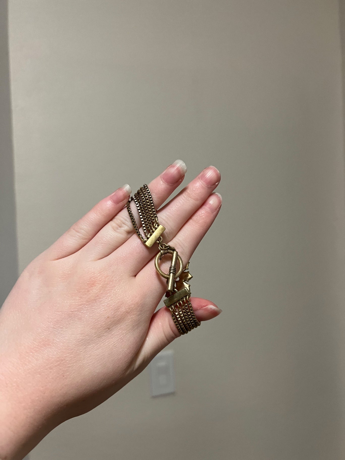 Beautiful Yellow Floral & Metal Bracelet