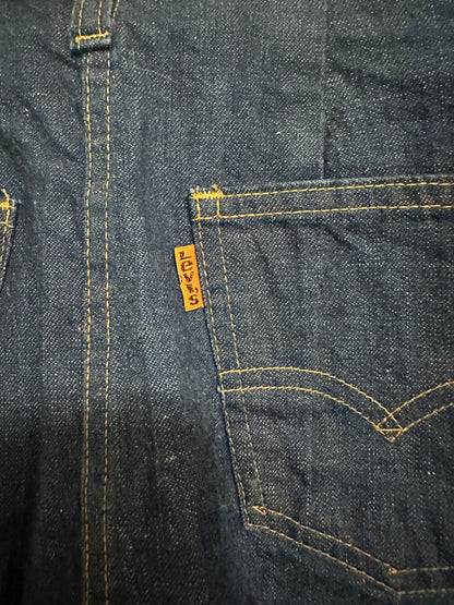 1970's orange tab Levi's denim skirt