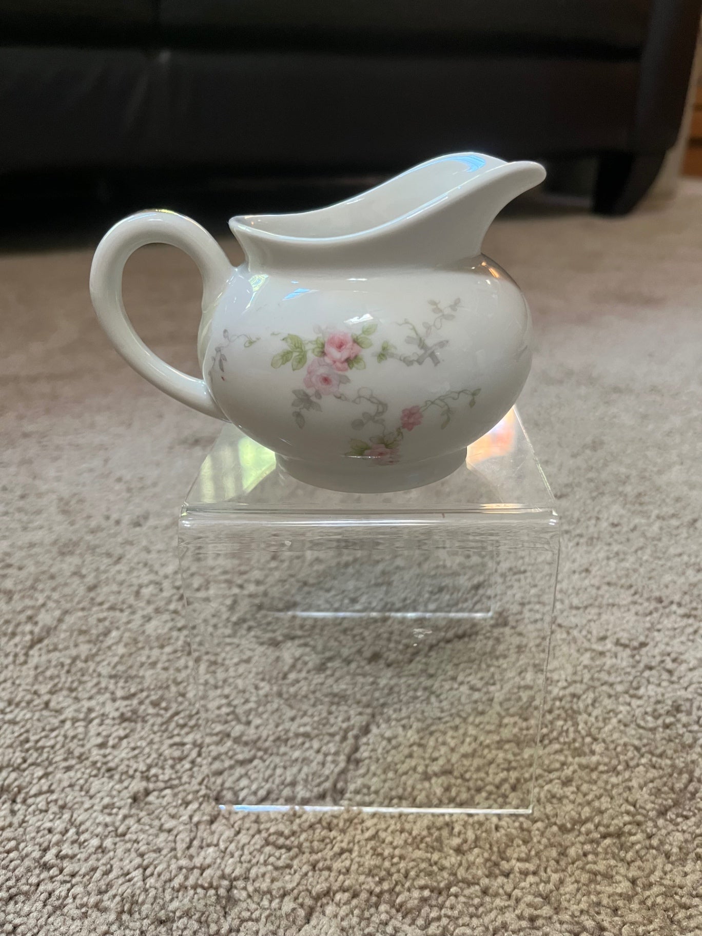 Vintage Limoges floral creamer.