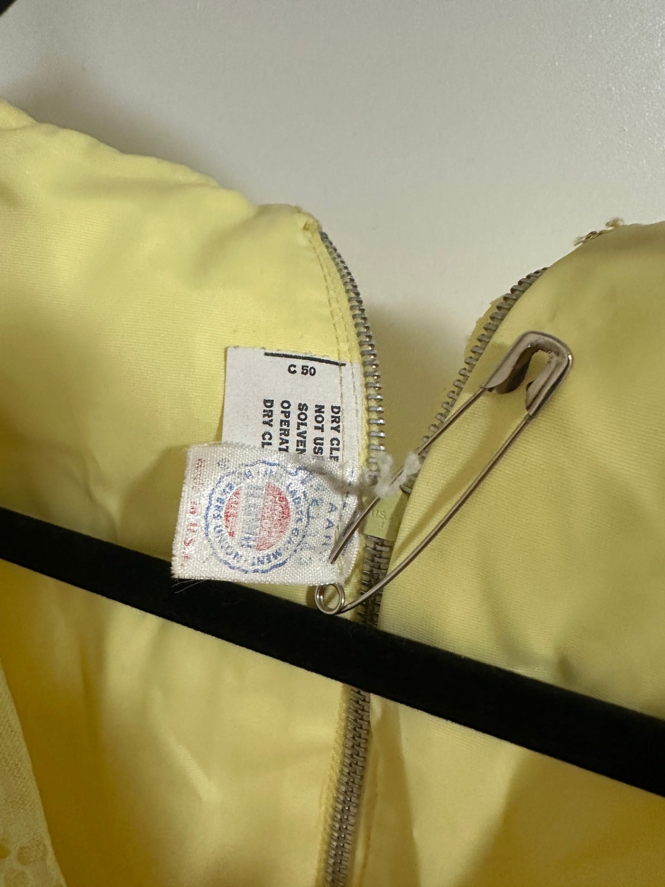 1970's Yellow Eyelet Maxi