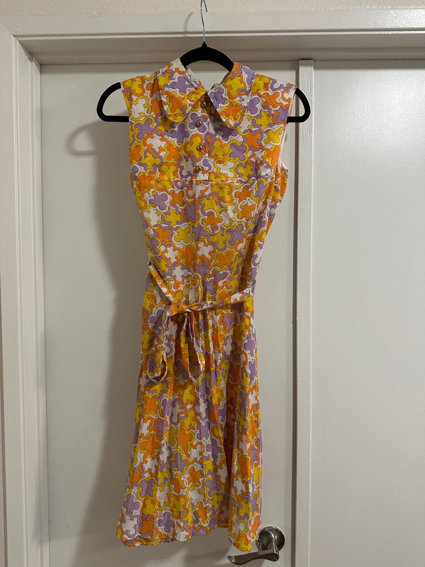 1960's Pleated Dress w/dog ear collar