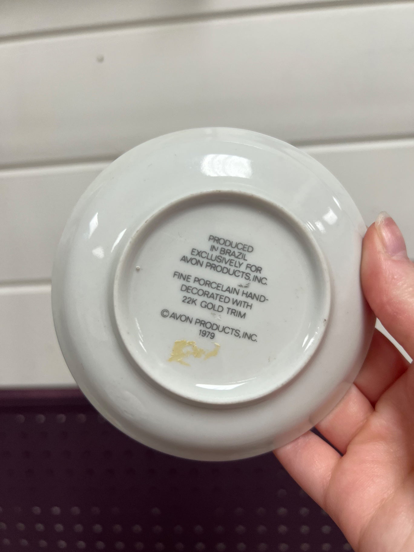Vintage Avon Mini Butterfly Plate