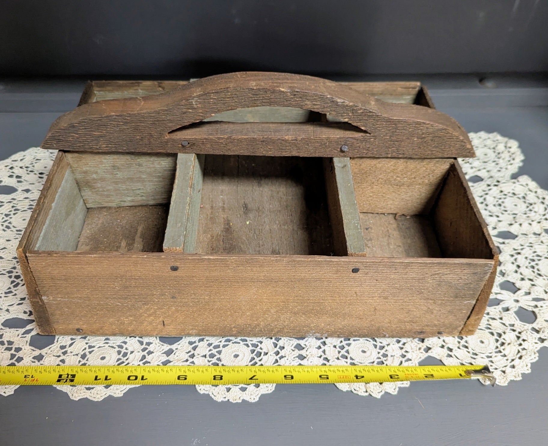 Primitive Wooden Tool Caddy