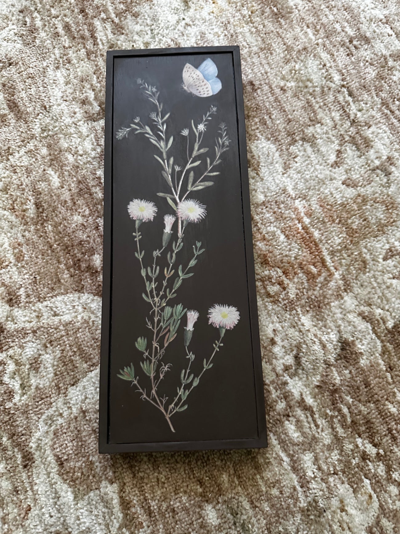 Rectangle picture with flowers