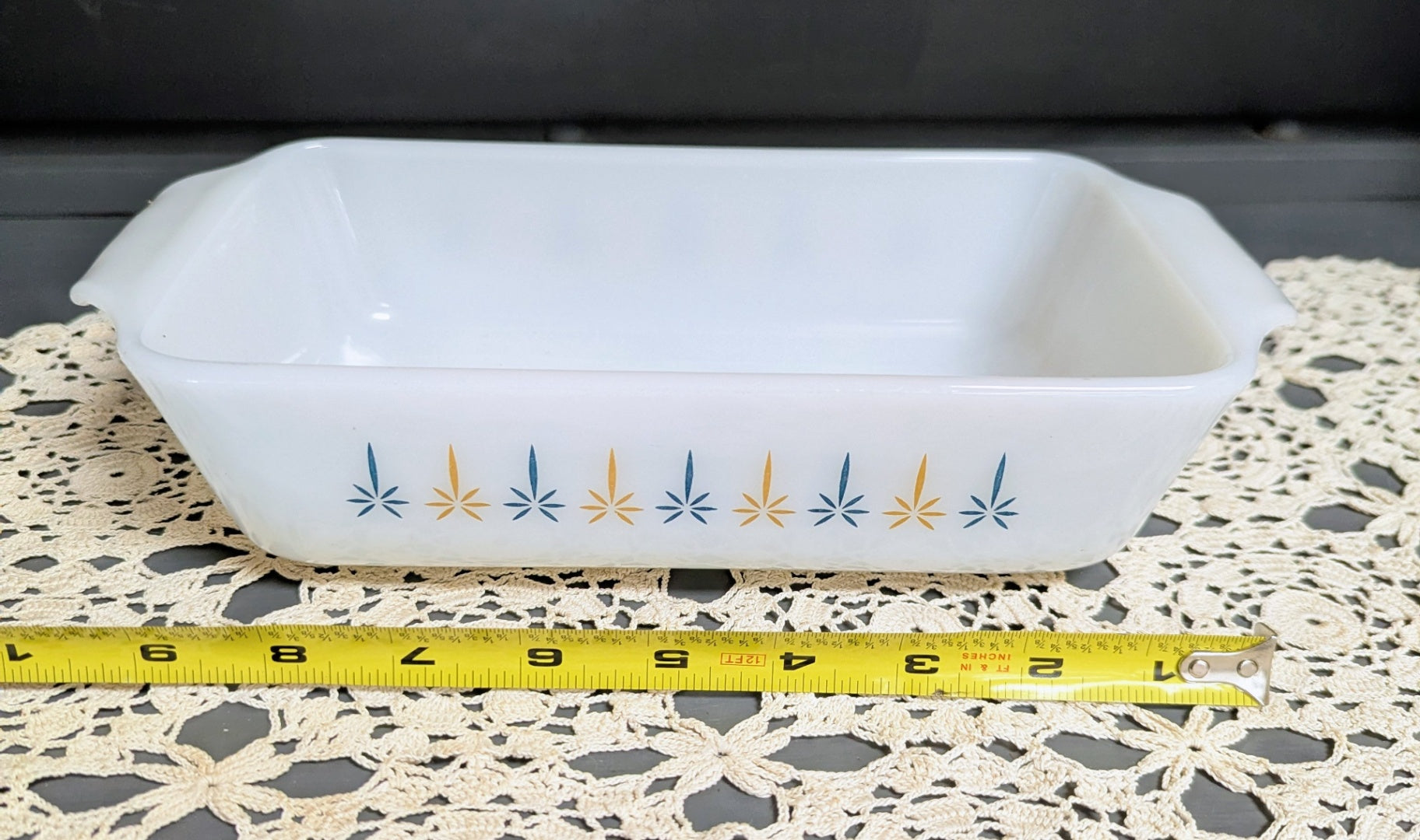 Vtg. Fire King Loaf Pan Anchor Hocking 