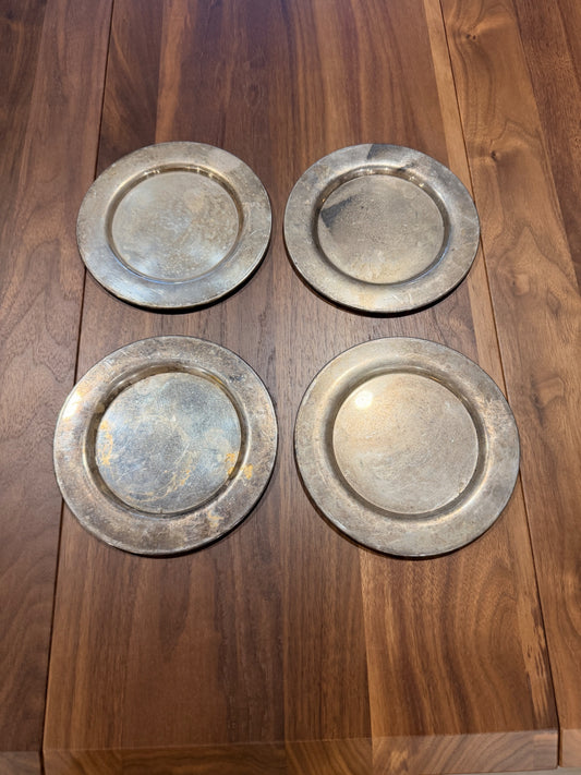 [Set of 4] 6" WMA Rogers Monogrammed "B" Dessert Plates