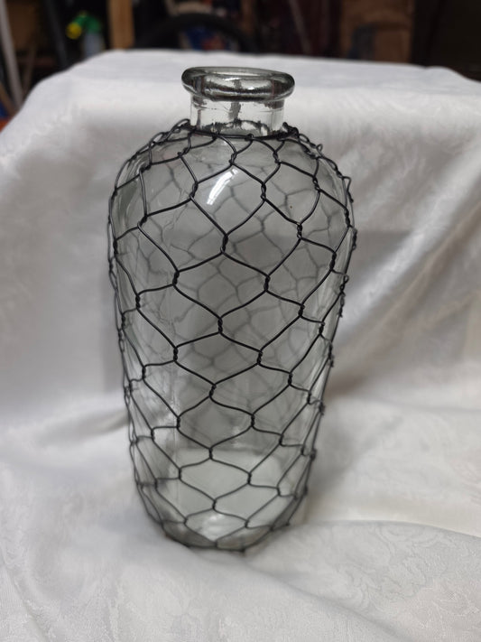 Wire covered bottle