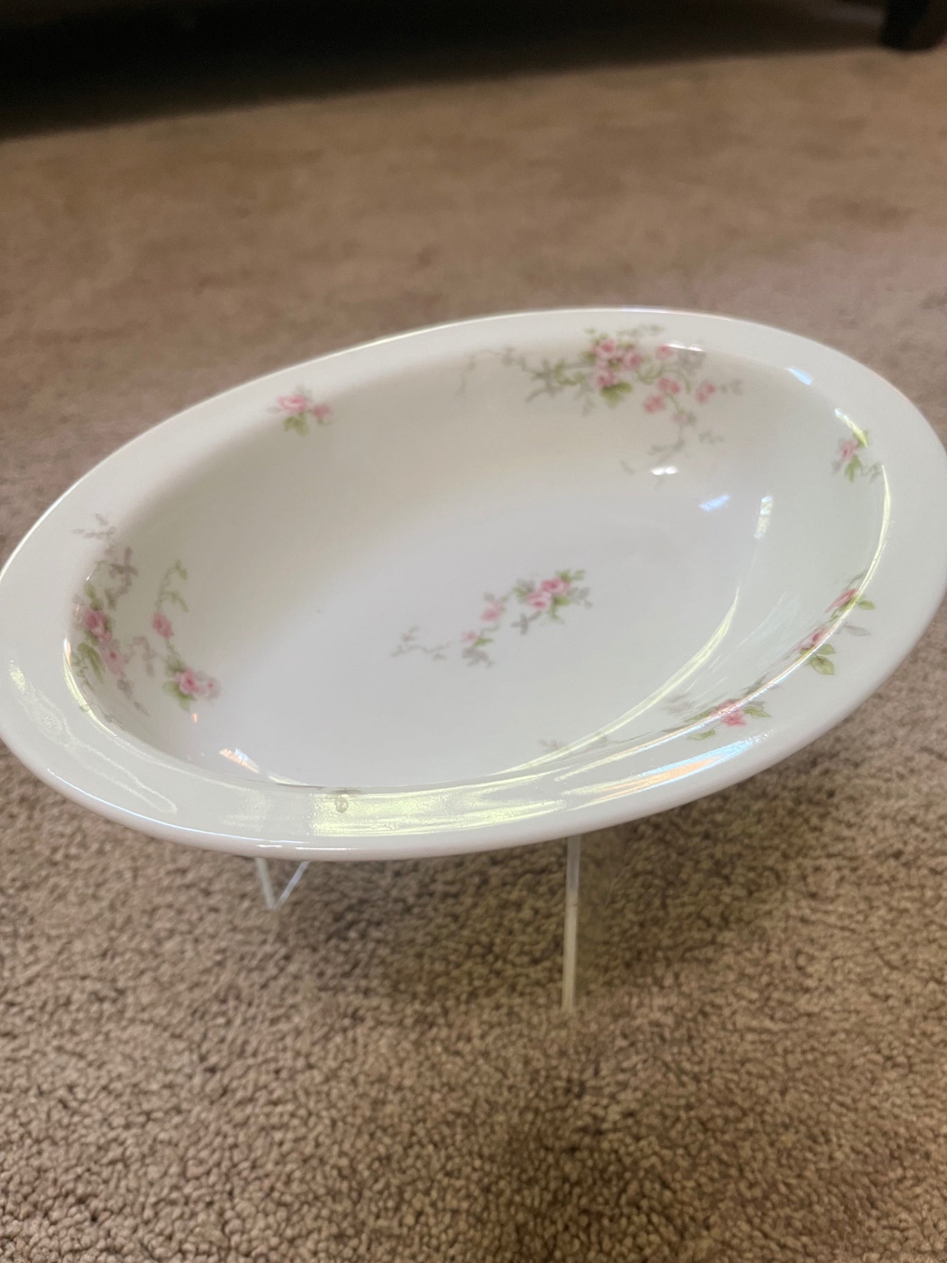 Vintage Limoges oval bowl.