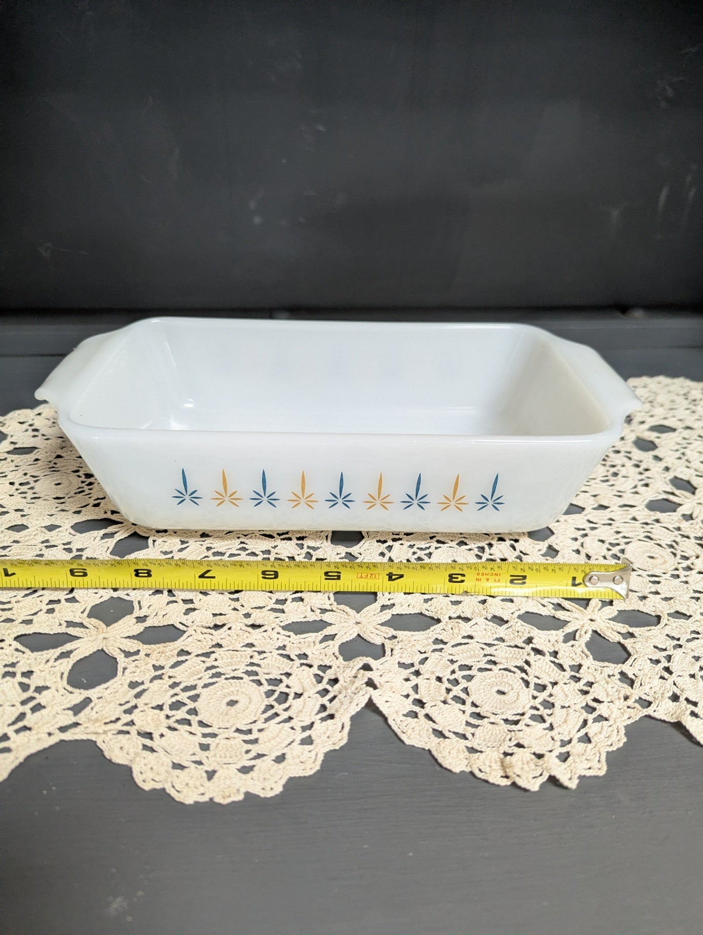 Vtg. Fire King Loaf Pan Anchor Hocking 