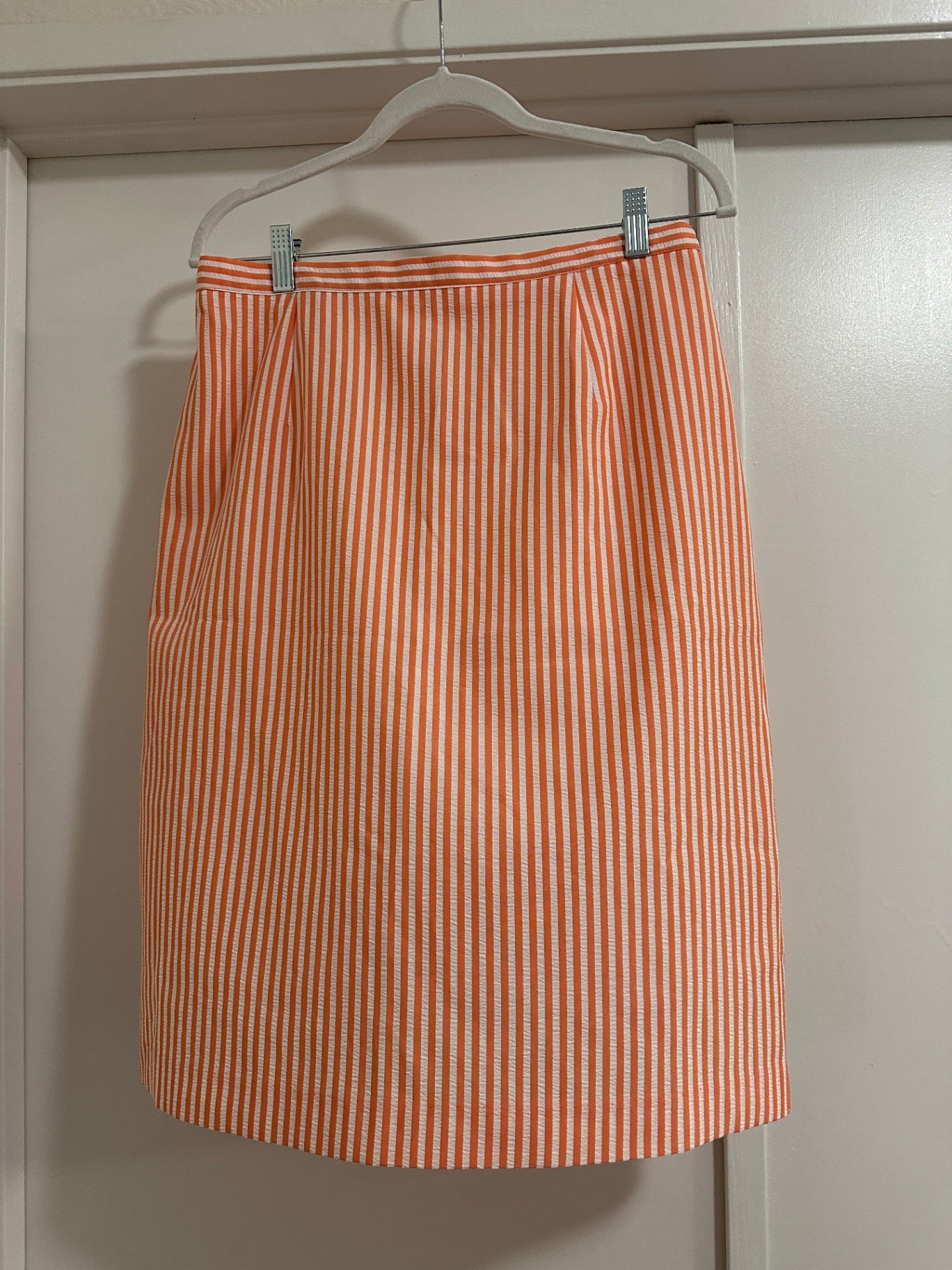 1960's Orange Striped Skirt